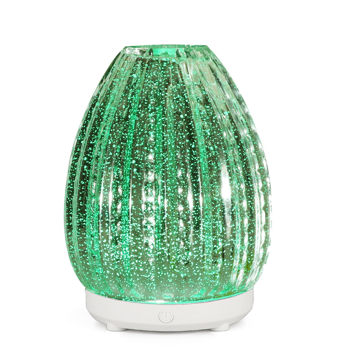 3D Glass Aroma Diffuser with Color-Changing LED Light