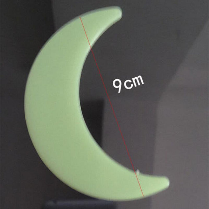Glow in the Dark Stars & Moon Stickers - 3D Kids Decor