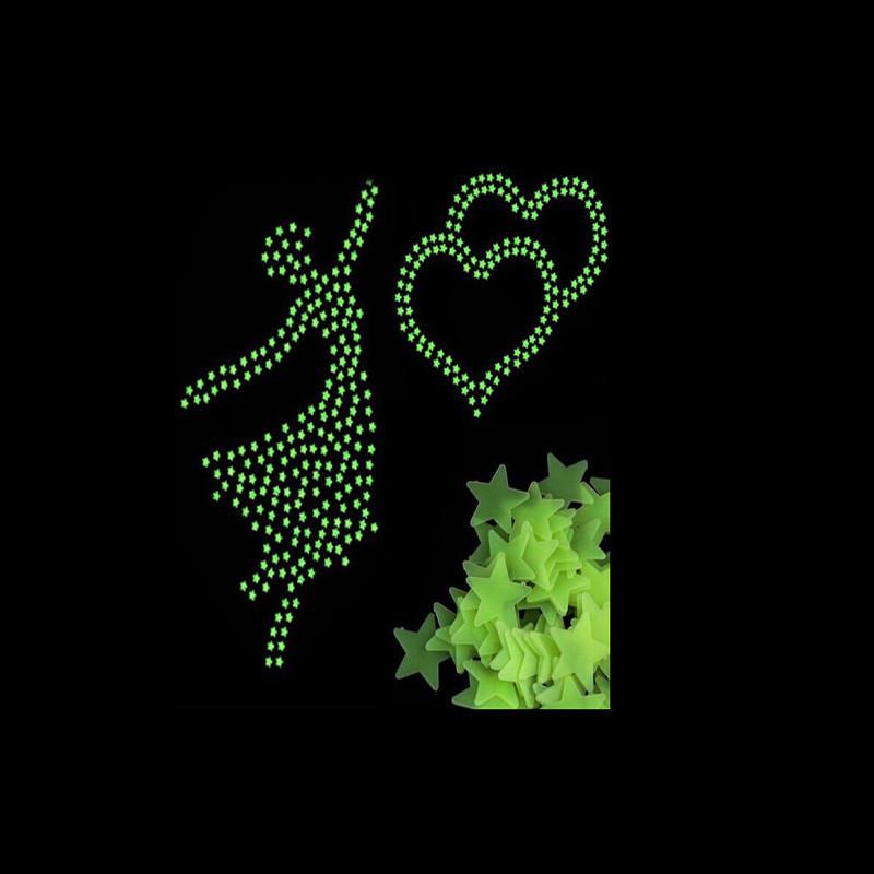 Glow in the Dark Stars & Moon Stickers - 3D Kids Decor