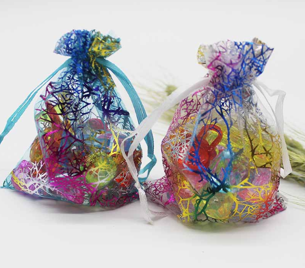 Organza Gift Bags for Colorful Wedding Favor Packaging