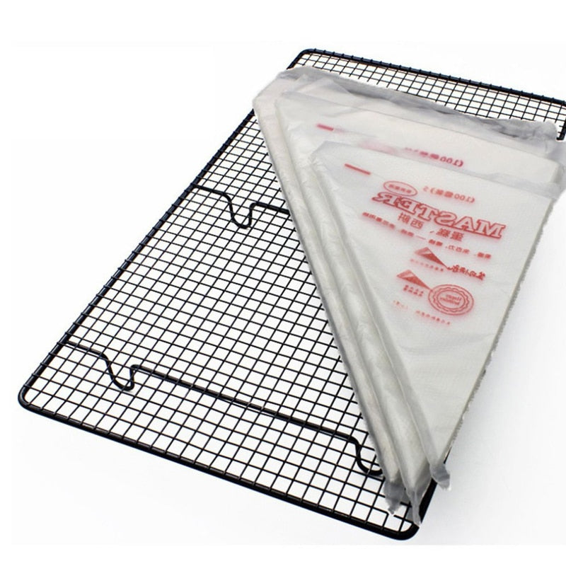 Disposable Piping Bags for Cake Decorating, 100 Pack