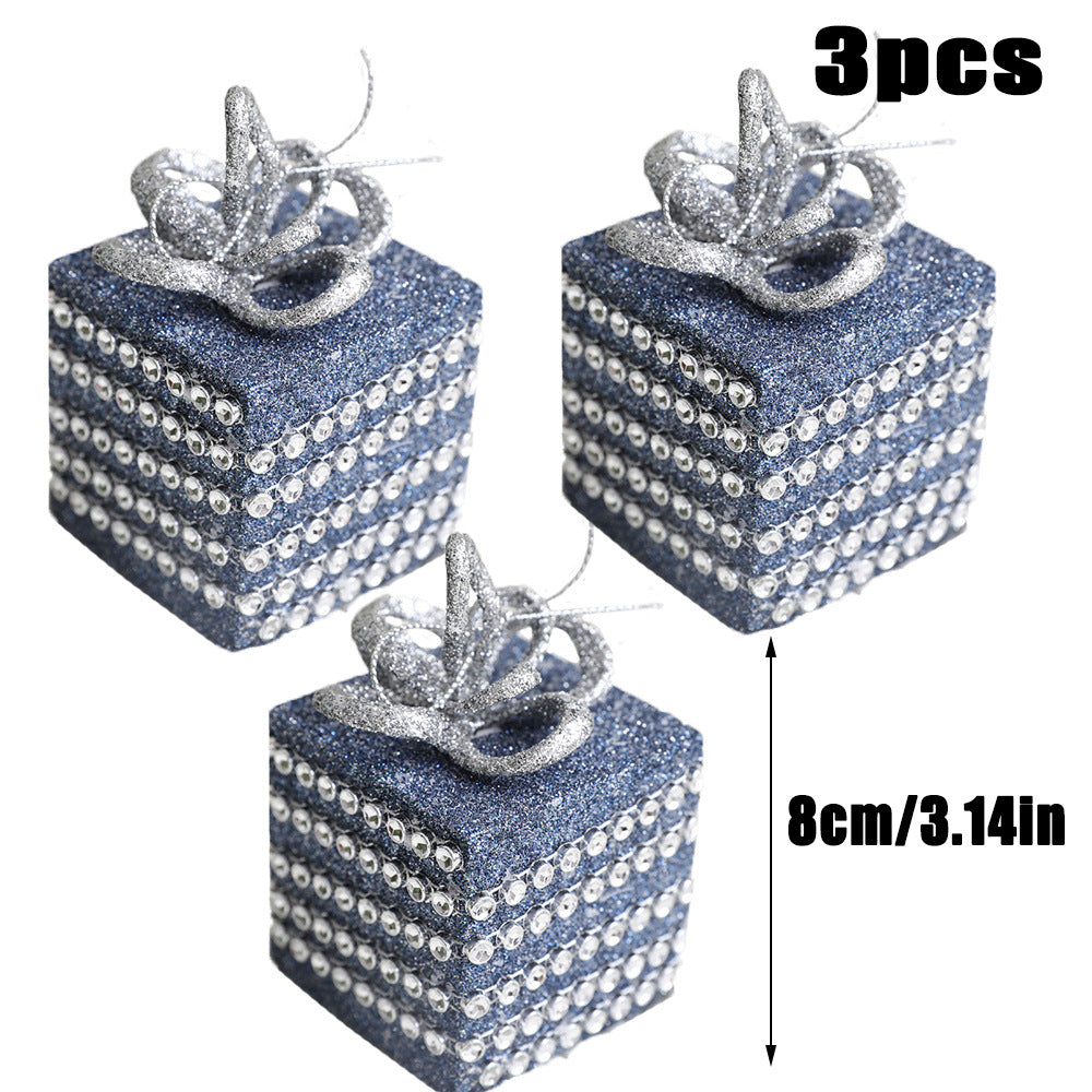 Blue Christmas Ornaments Set for Sparkling Holiday Trees
