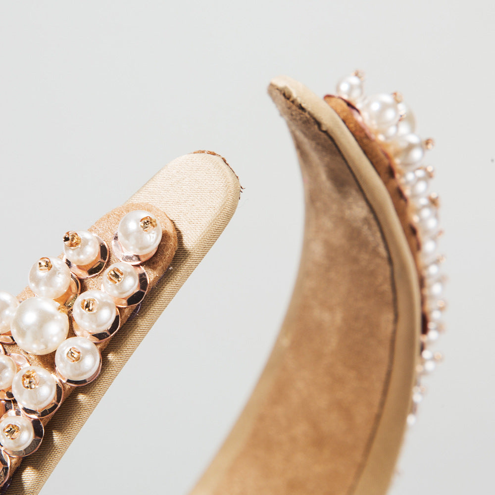 Pearl Hair Hoop for Effortless Glamorous Occasion Styling