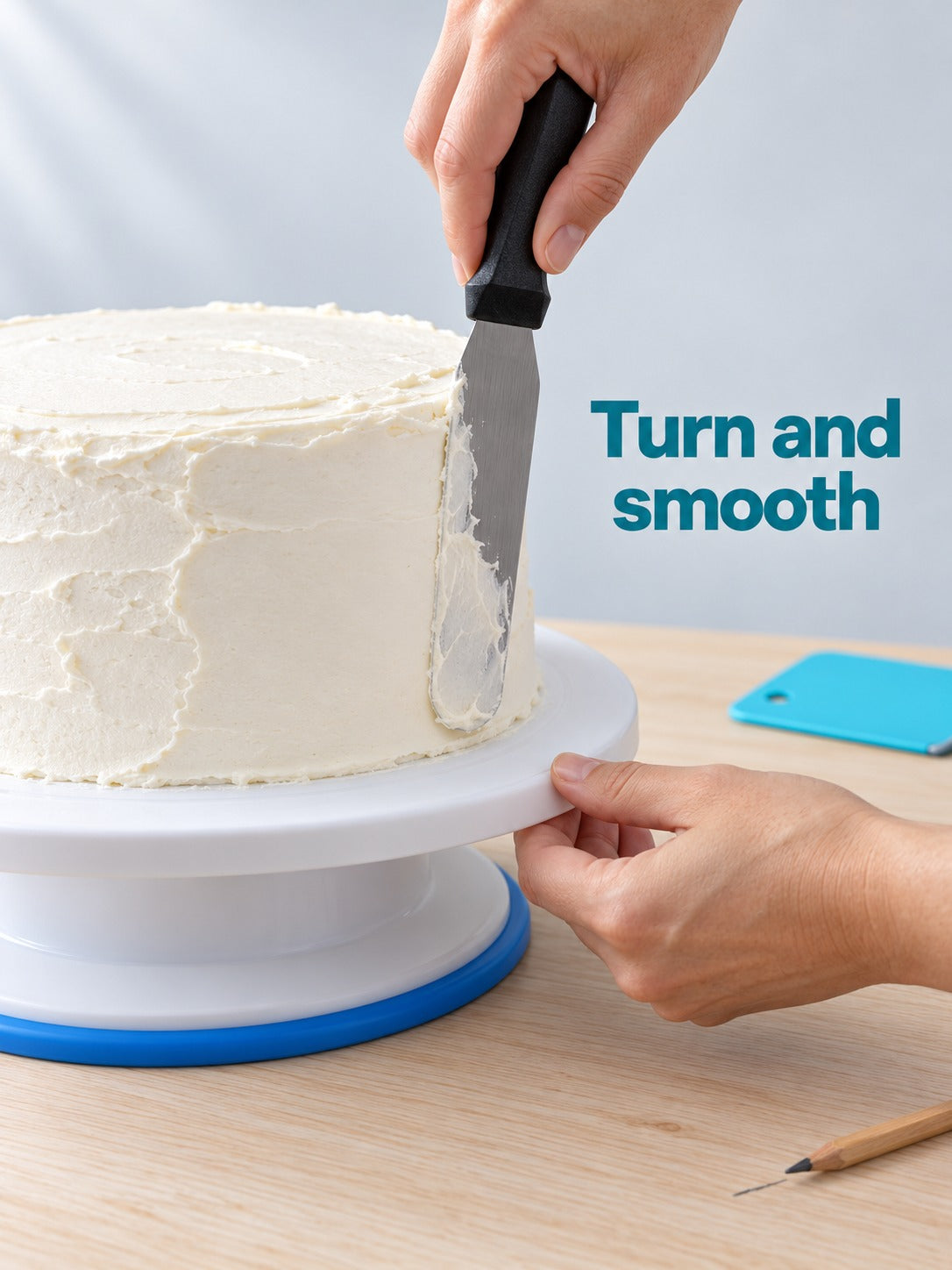 106-Piece Cake Turntable Decorating Kit with Piping Nozzles