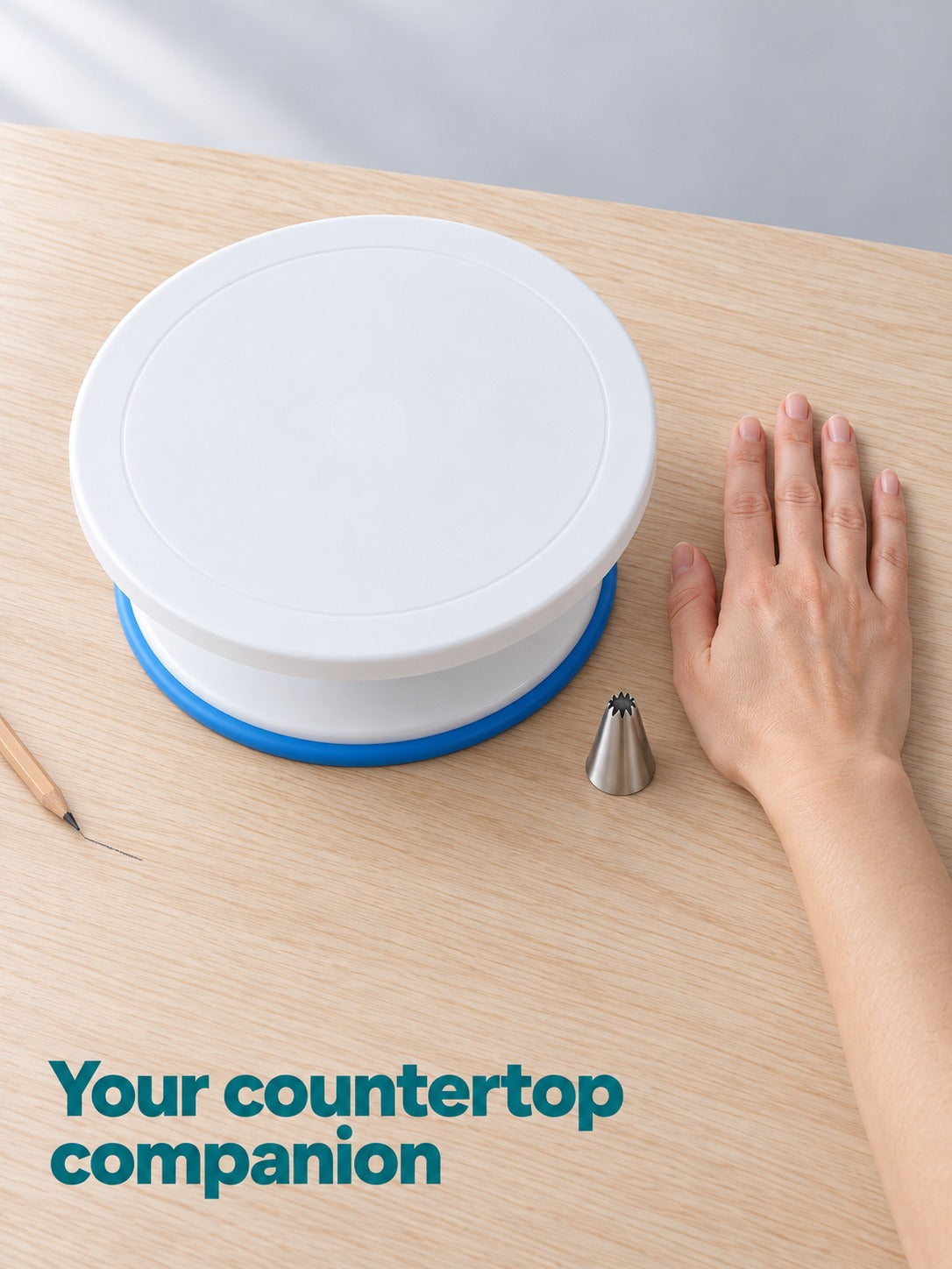 106-Piece Cake Turntable Decorating Kit with Piping Nozzles