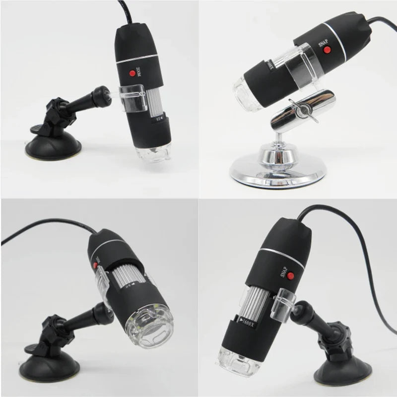 1080P USB Digital Microscope Camera with 8 LED Lights