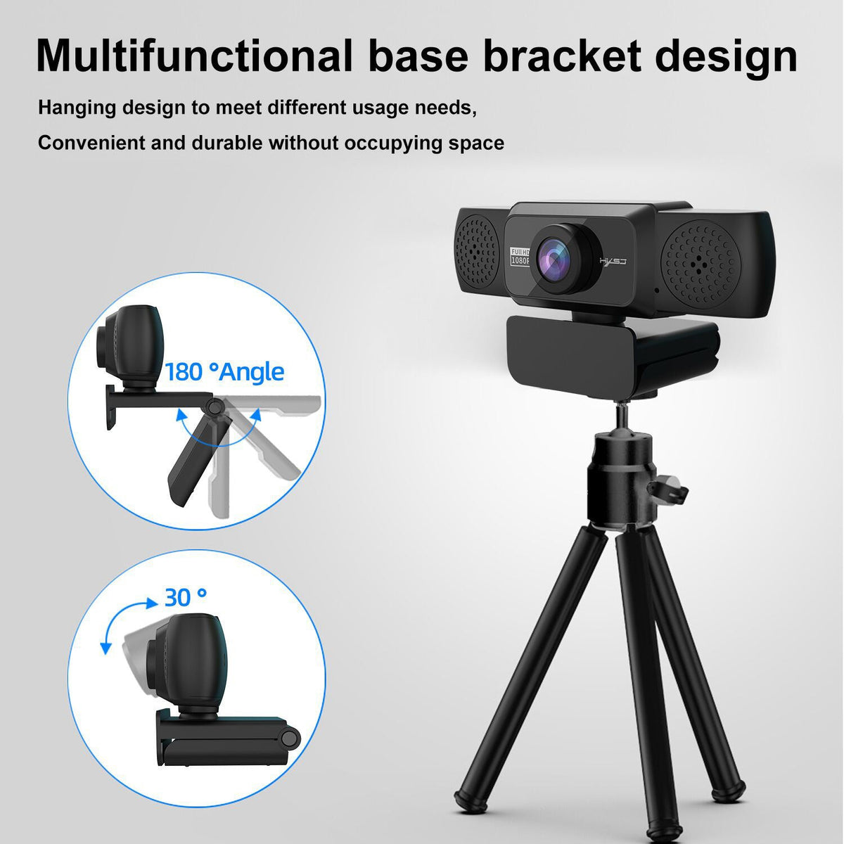 1080P Webcam with Autofocus and Built-in Mic