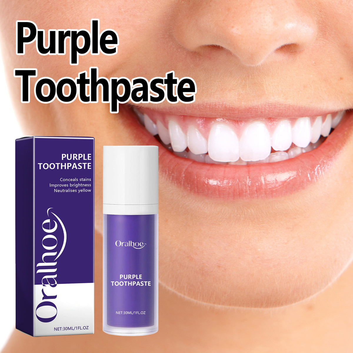 Purple Toothpaste for Brighter-Looking, Fresher Smiles