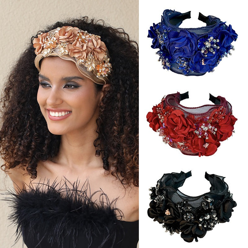 Crystal Floral Headband for Instant Evening Glamour