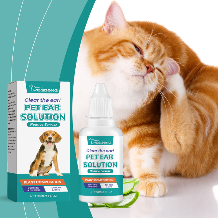 Pet Ear Wash for Cats & Dogs | Gentle Ear Cleaning