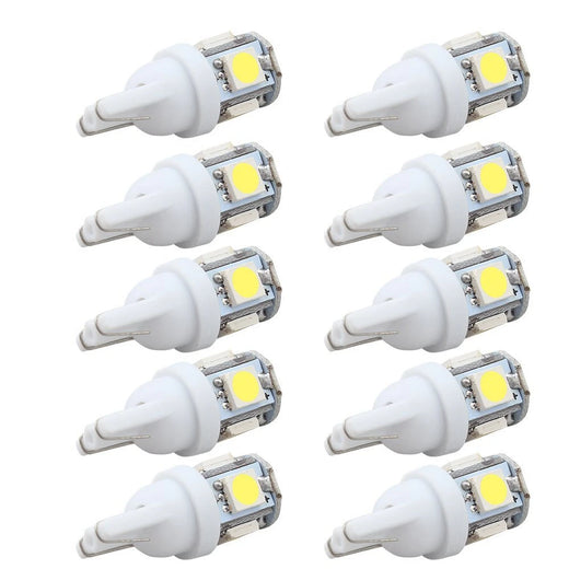 LED Parking Bulb 10‑Pack — Bright White T10/194/168/W5W