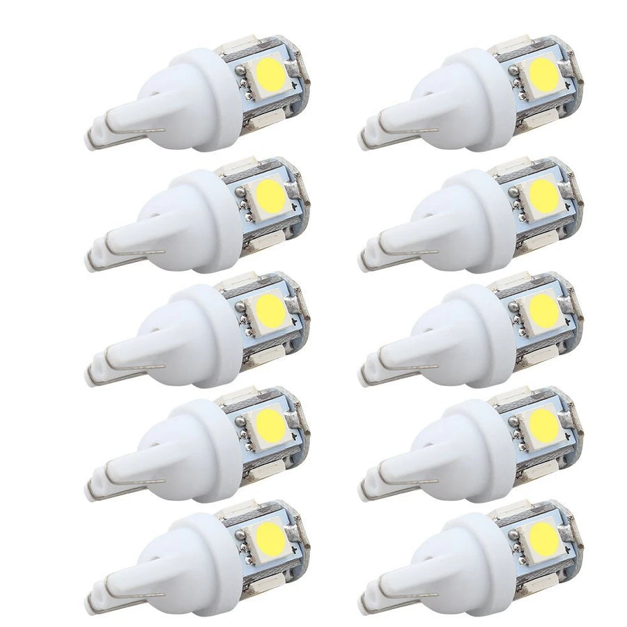 LED Parking Bulb 10‑Pack — Bright White T10/194/168/W5W