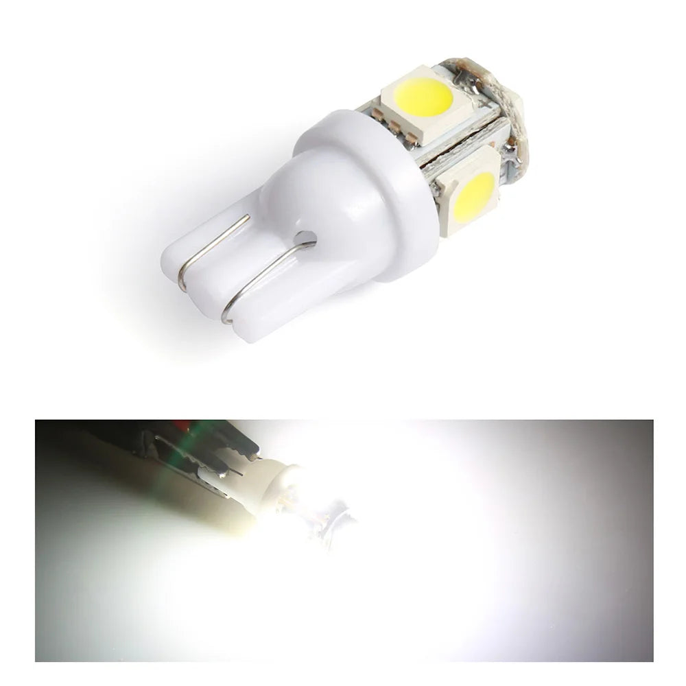 LED Parking Bulb 10‑Pack — Bright White T10/194/168/W5W
