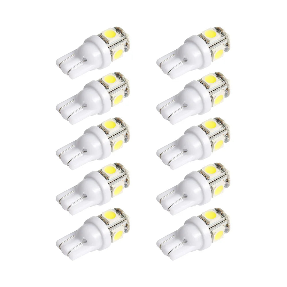 LED Parking Bulb 10‑Pack — Bright White T10/194/168/W5W