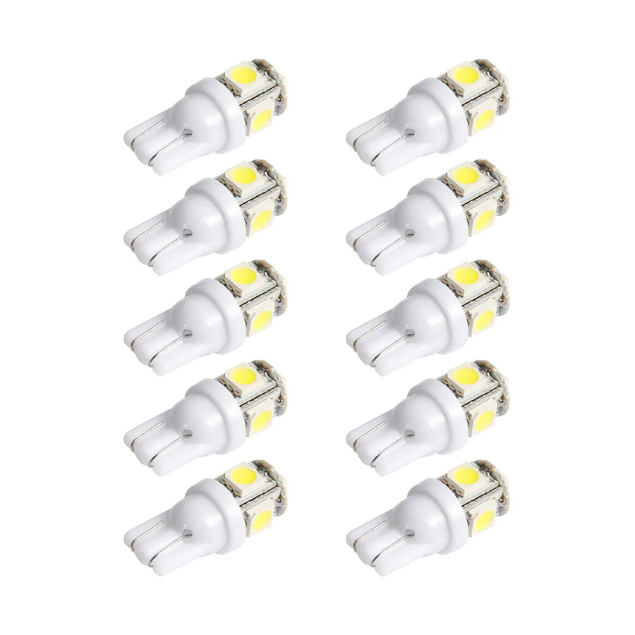 LED Parking Bulb 10‑Pack — Bright White T10/194/168/W5W