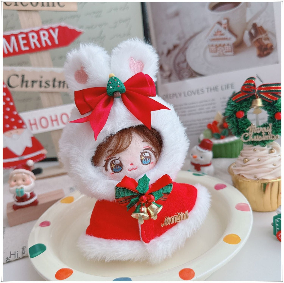 Cotton Christmas Doll Decoration For Festive Shelves