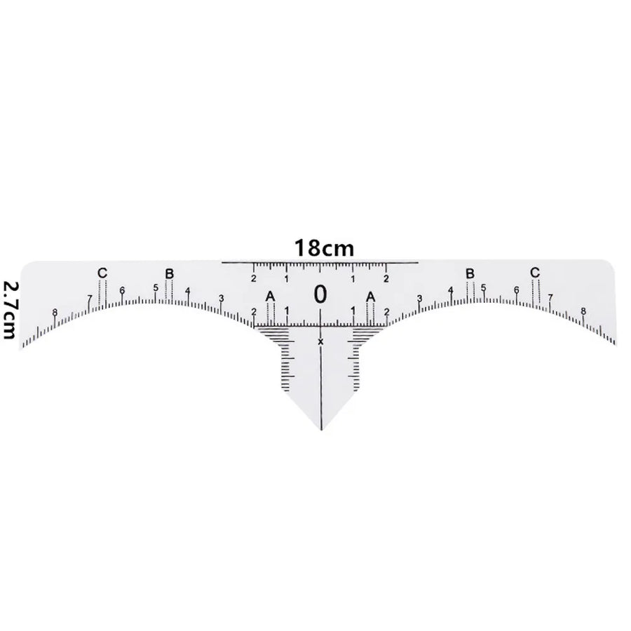Disposable Microblading Brow Ruler Set — 10 pcs for Precise