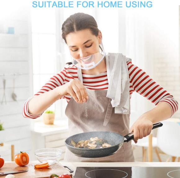 Transparent Anti-Splash Face Shield for Cooking Safety