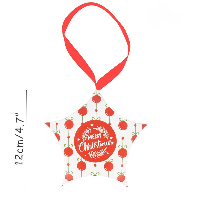 Christmas Gift Boxes: 12cm Star-Shaped Favor Packaging