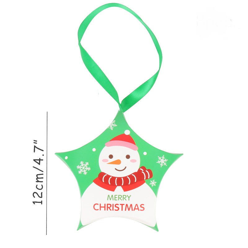 Christmas Gift Boxes: 12cm Star-Shaped Favor Packaging