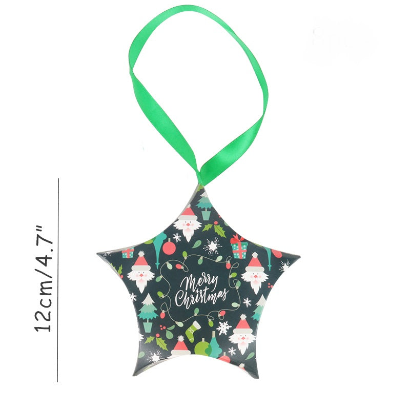 Christmas Gift Boxes: 12cm Star-Shaped Favor Packaging