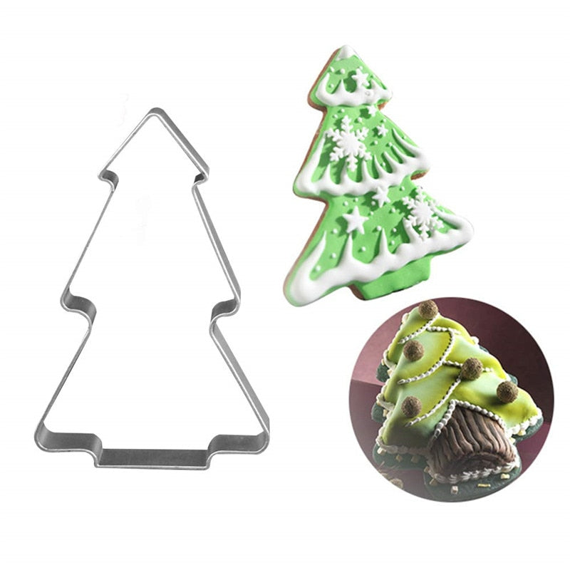 Christmas Cookie Cutters Set, 10 Stainless Steel Shapes