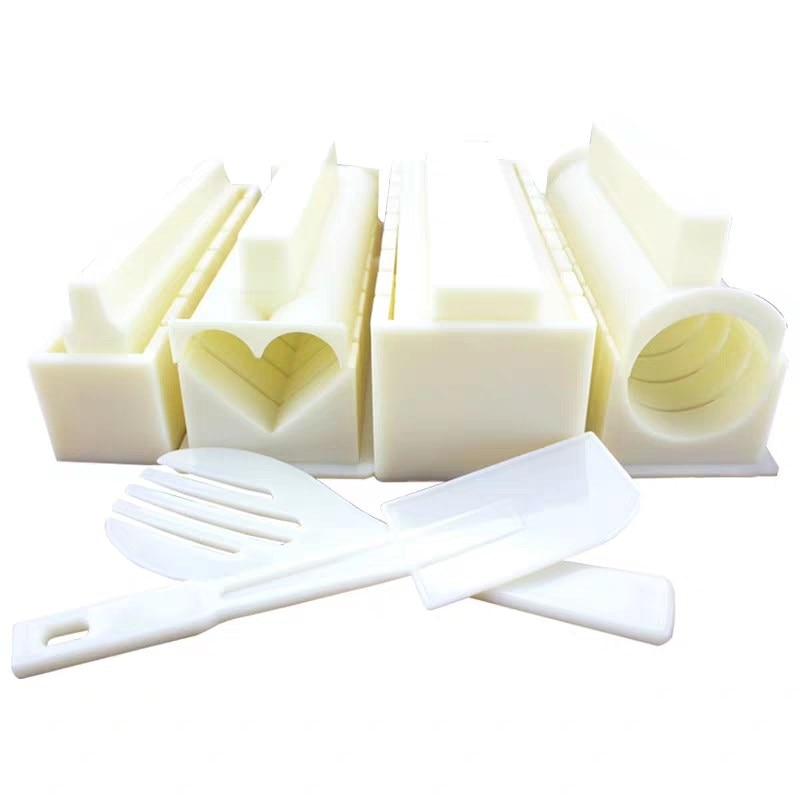 DIY Sushi Making Kit: 10-Piece Rice Ball & Roll Mold Set