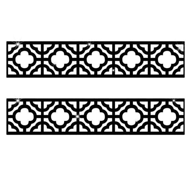 Lace 3D Acrylic Mirror Wall Stickers for Elegant Decor