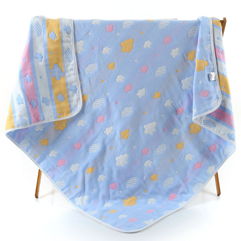 Baby Muslin Blanket, 100% Cotton, 6-Layer Summer Swaddle