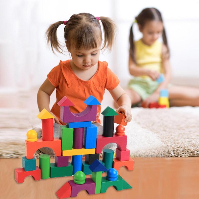 Wooden Domino Building Blocks for Creative Learning