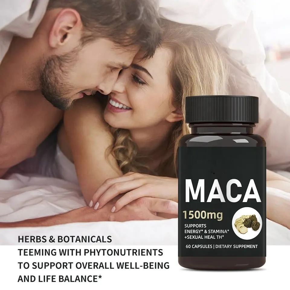Maca Root Extract Capsules — 1500mg Natural Energy & Stamina