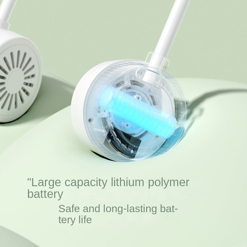 Hands-Free Foldable Neck Fan for Hot Commutes & Sports