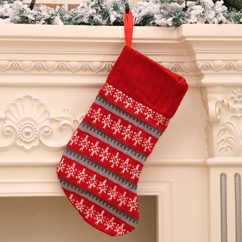 Knit Christmas Stockings Set - Cozy Cable-Knit Mantel Decor