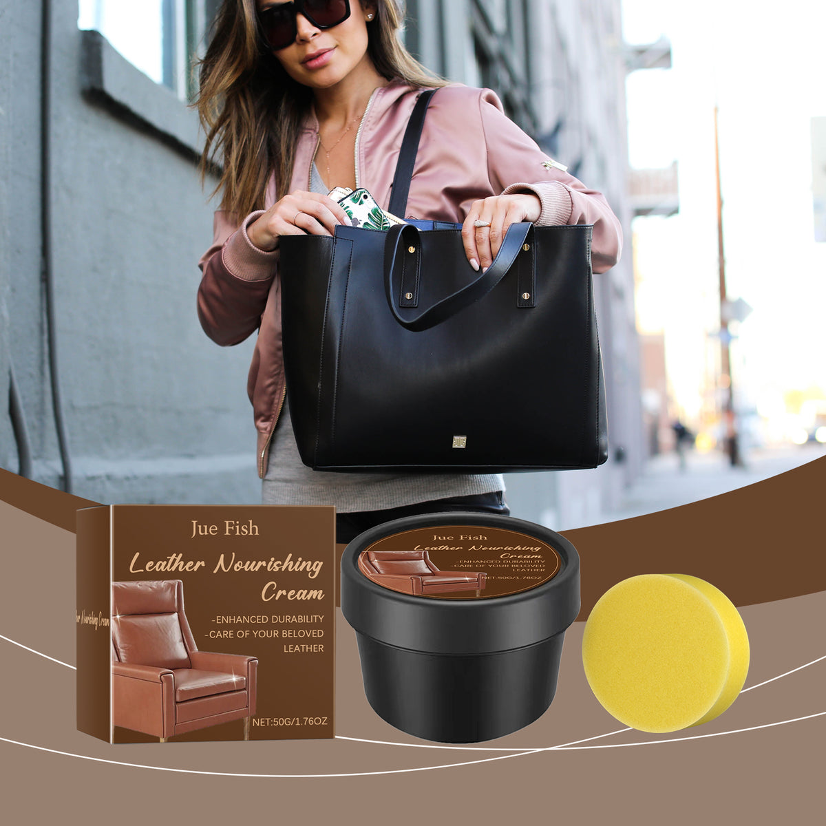 Leather Repair Cream for Scratches, Bags & Sofas