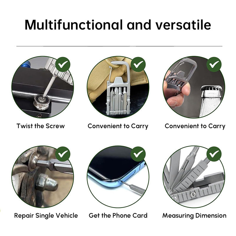 12-in-1 Multitool Screwdriver Set for Outdoor Repairs