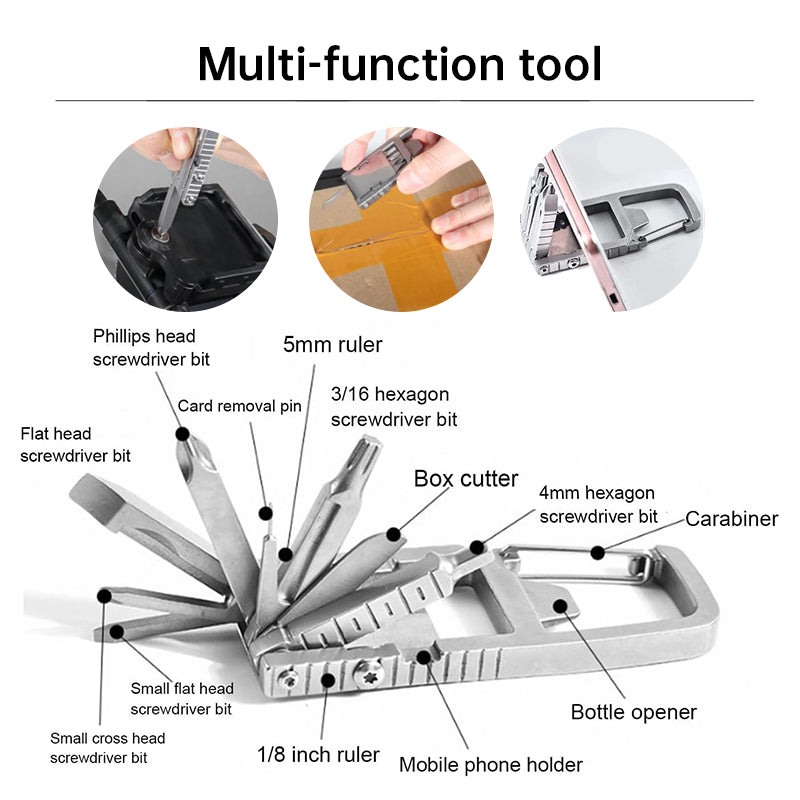 12-in-1 Multitool Screwdriver Set for Outdoor Repairs