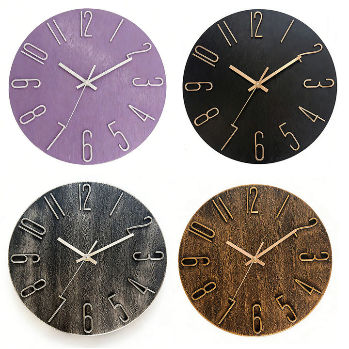 12-Inch Decorative Wall Clock for Clear, Stylish Time