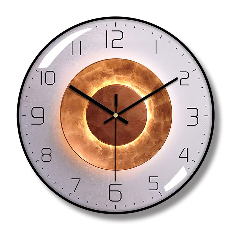12-Inch Minimalist Wall Clock With Convex Glass Design