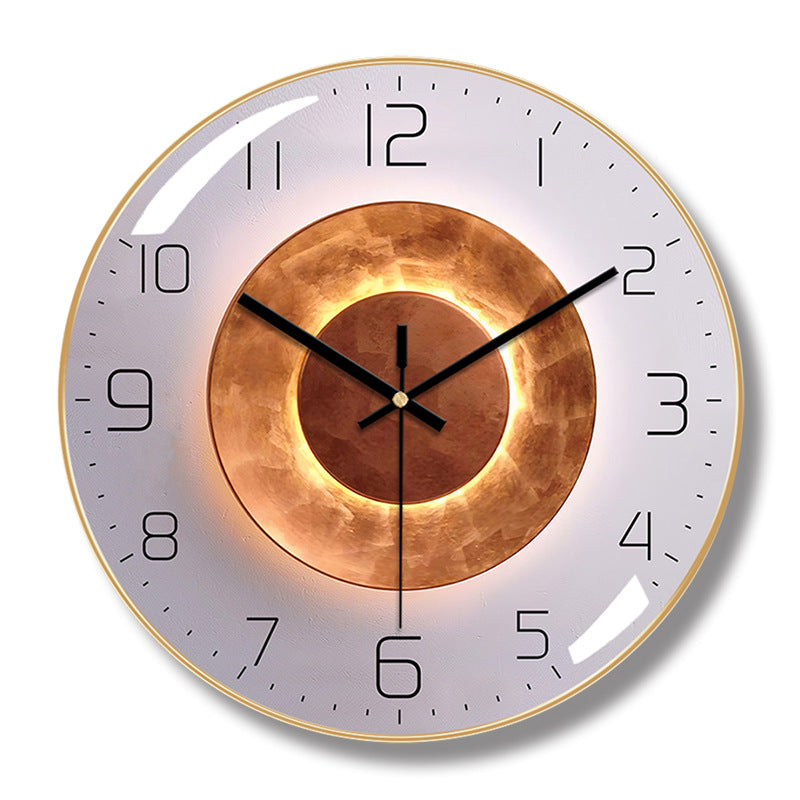12-Inch Minimalist Wall Clock With Convex Glass Design