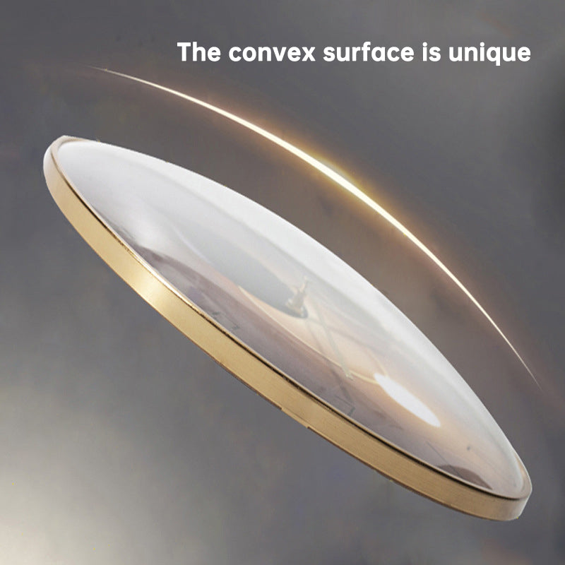 12-Inch Minimalist Wall Clock With Convex Glass Design