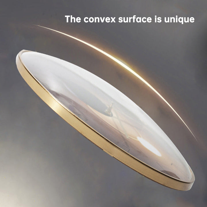 12-Inch Minimalist Wall Clock With Convex Glass Design
