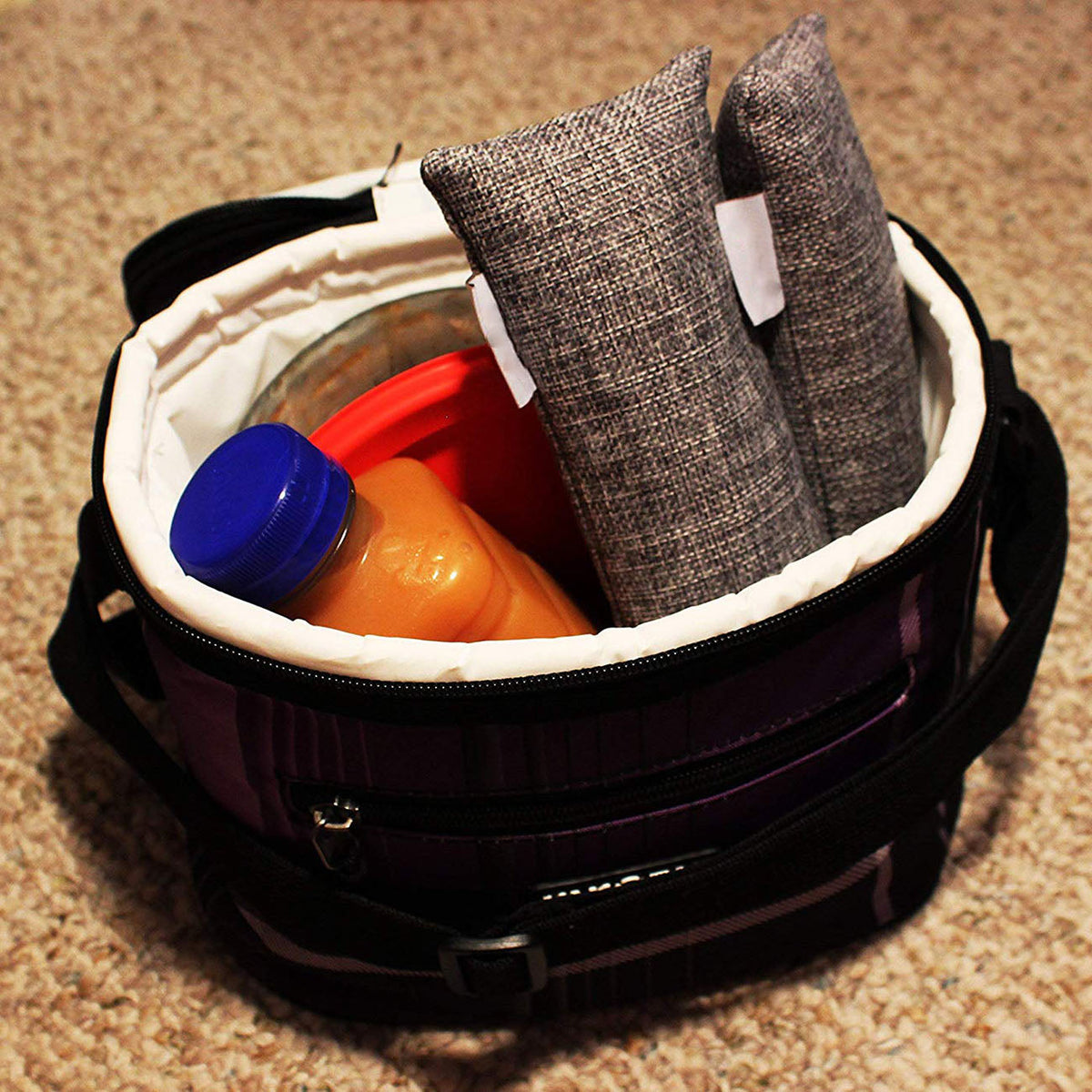 Natural Bamboo Charcoal Shoe Deodorizer Bags, 12 Pack