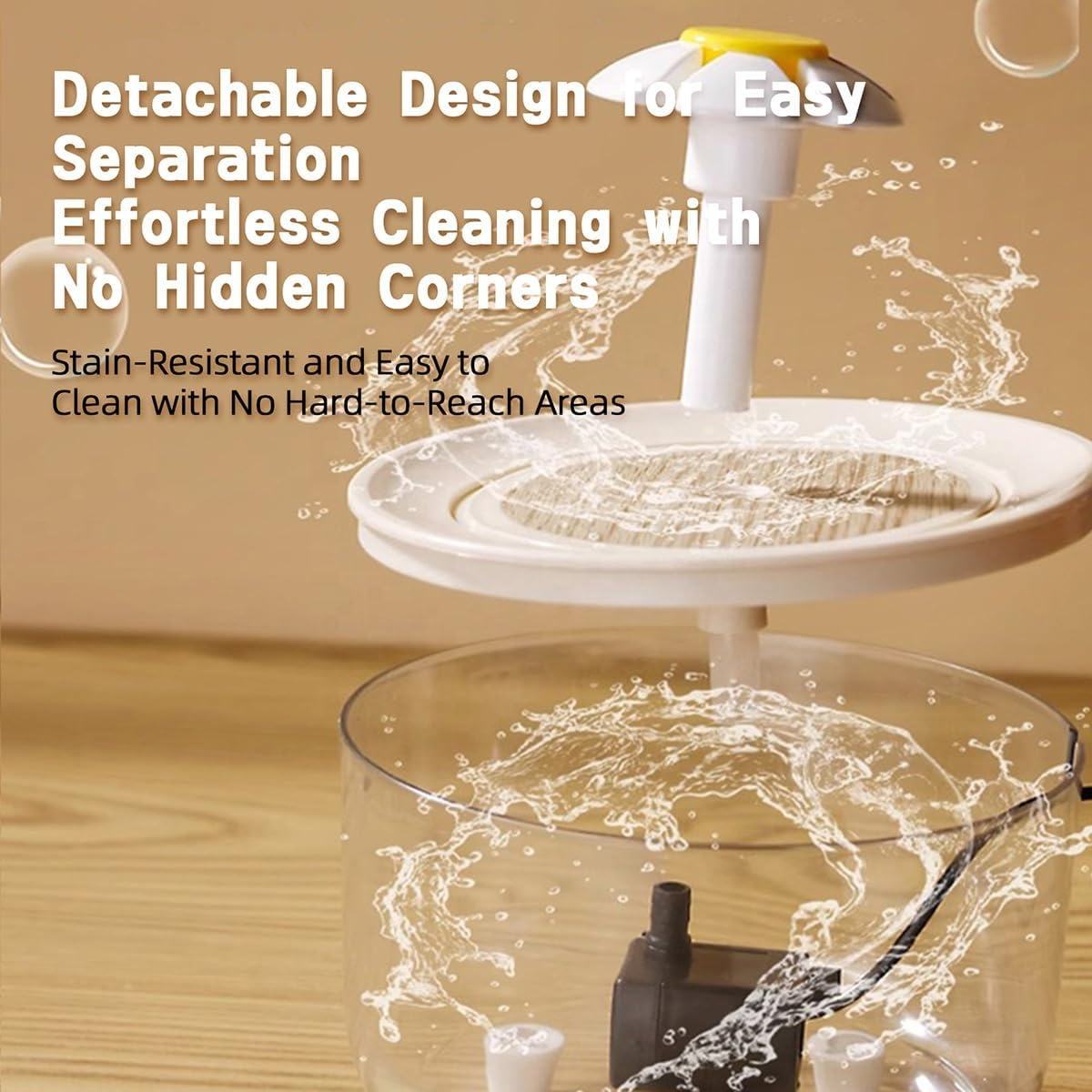 Pet Water Fountain 1200ml Filtered Flow for Happy Cats