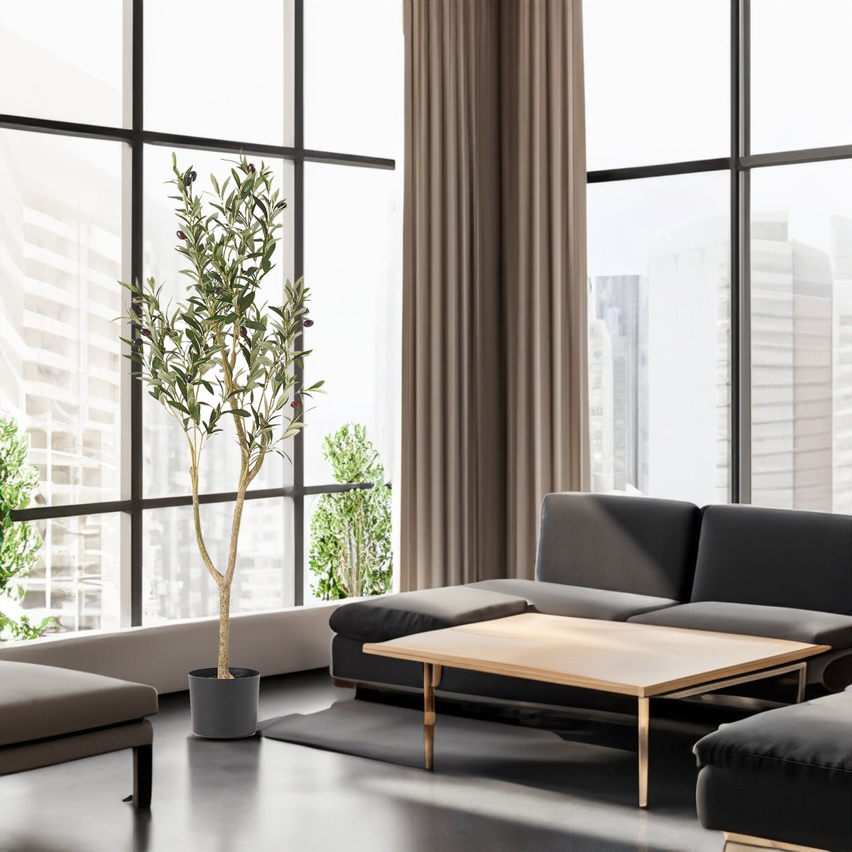Artificial Olive Tree 120cm | Maintenance-Free Decor