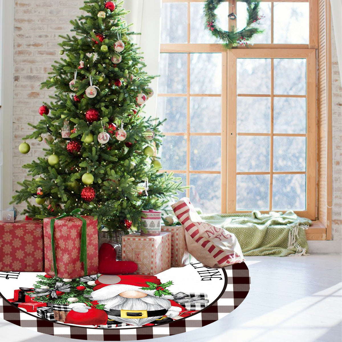 120cm Christmas Tree Skirt for a Polished Holiday Base