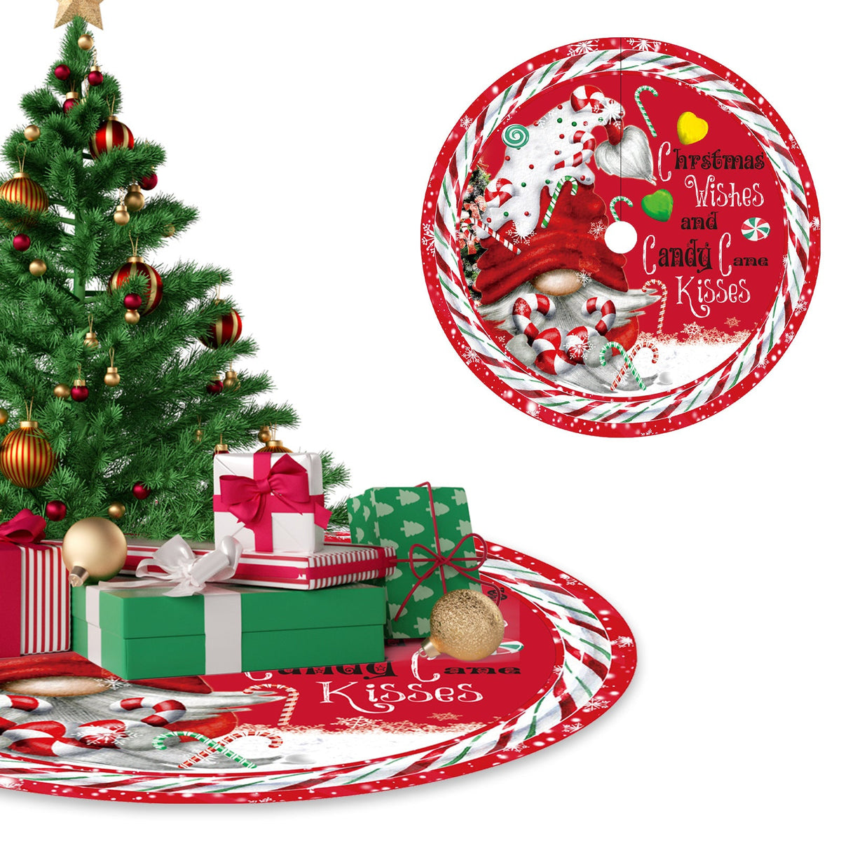 120cm Christmas Tree Skirt for a Polished Holiday Base