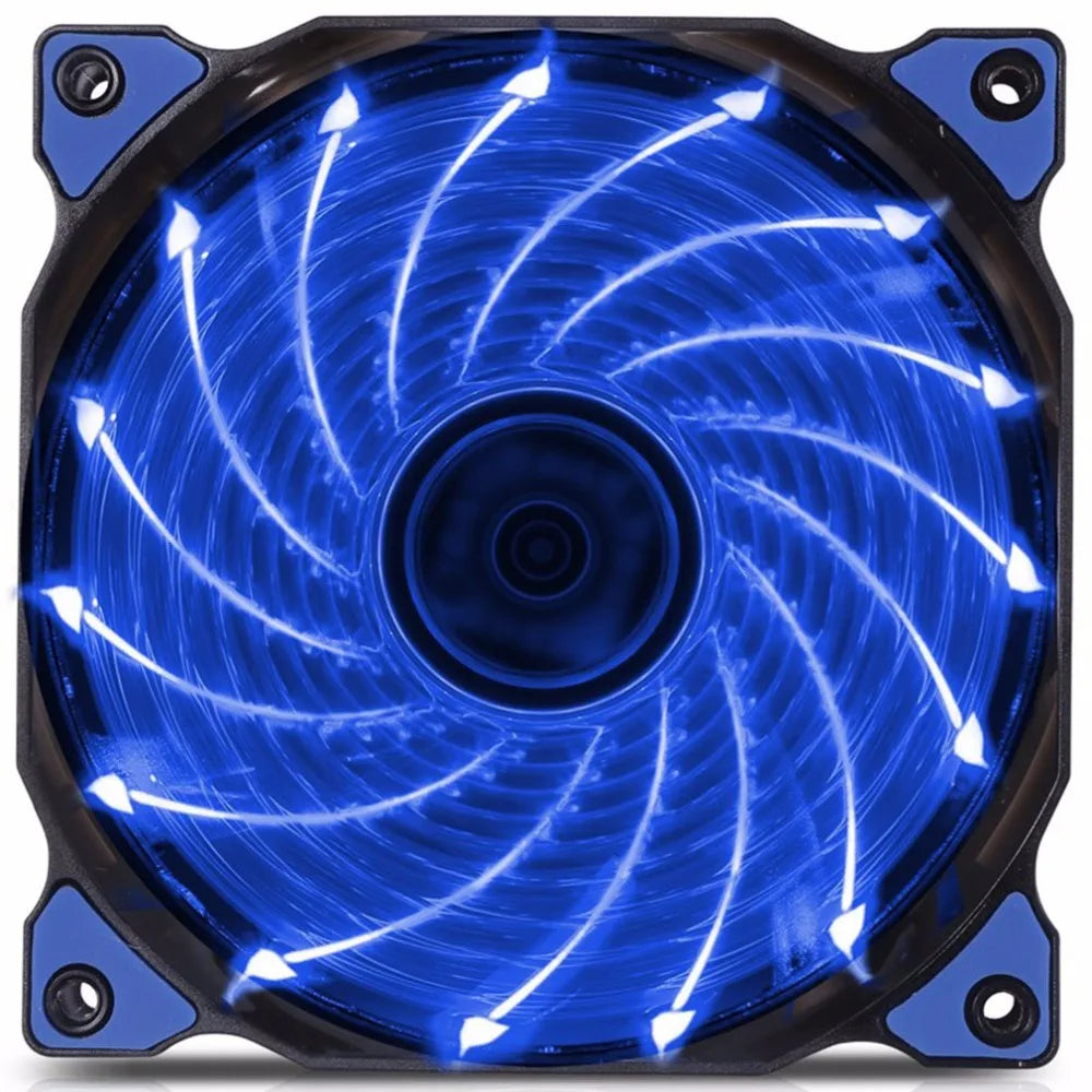 120mm LED Case Fan: Quiet Cooling With 15 Glowing Lights