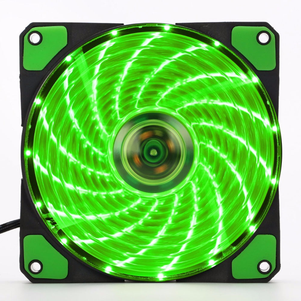 120mm LED Case Fan: Quiet Cooling With 15 Glowing Lights