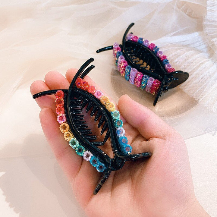 Rainbow Hair Claw Clip For Colorful Everyday Updos