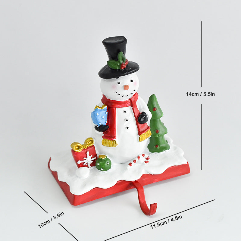 Santa Stocking Holder for Festive Christmas Mantels